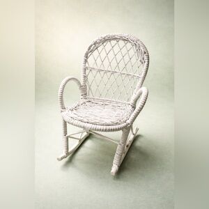 White Wicker Rocking Chair